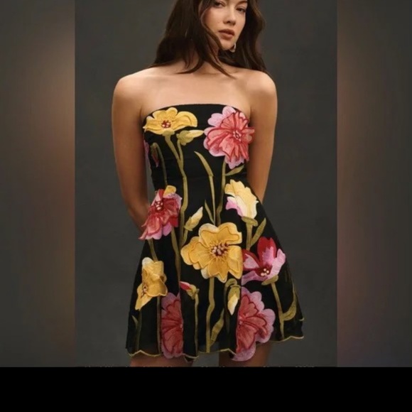 Anthropologie Floral Dress - Picture 2 of 6